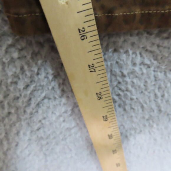 NYDJ Ankle Pants 14 Brown Cheetah Print Mid Rise 5 Pockets Ankle Cotton Blend - Picture 7 of 12